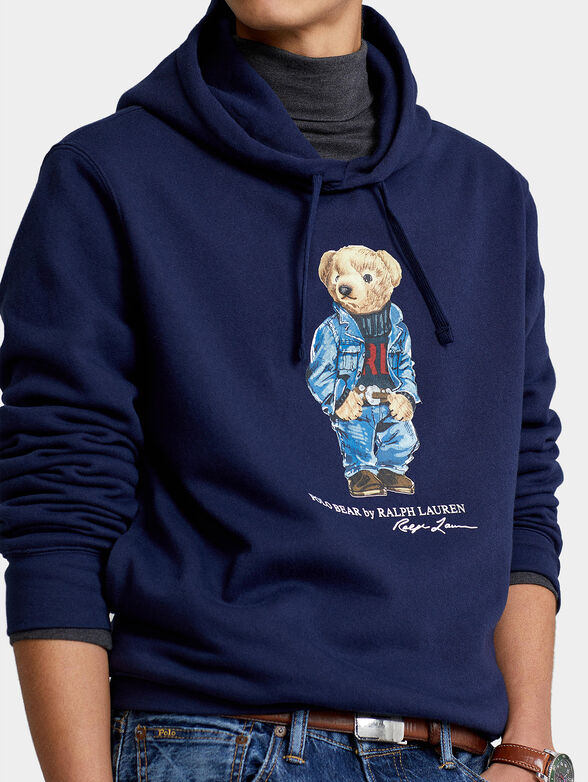 Sweatshirt with hood and Polo Bear print - 3