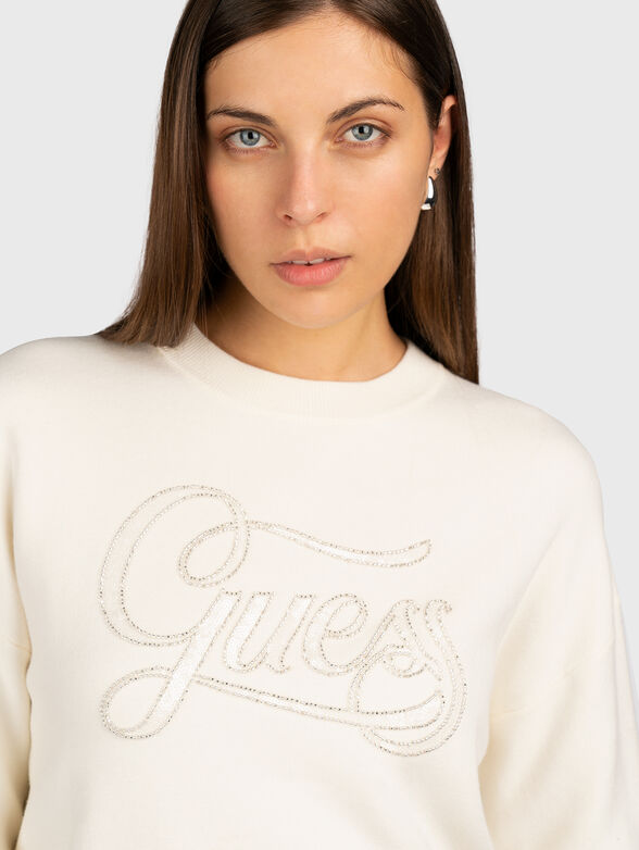 LAURA sweater in black with logo - 4