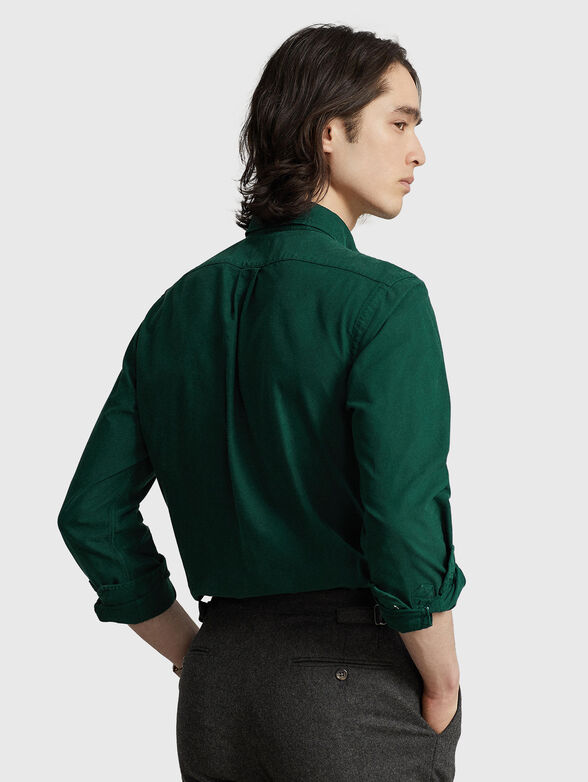 Logo-embroidered shirt in cotton - 3