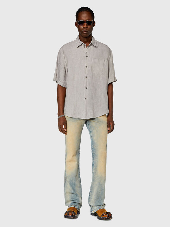 Grey linen shirt - 2