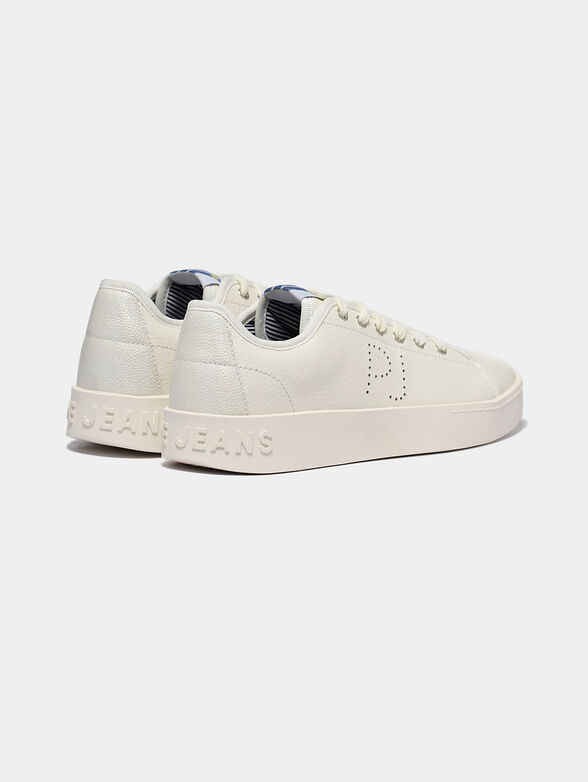 BRIXTON Leather sneakers with logo perforation - 3