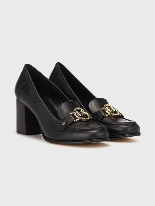 Logo accent leather pumps  - 2