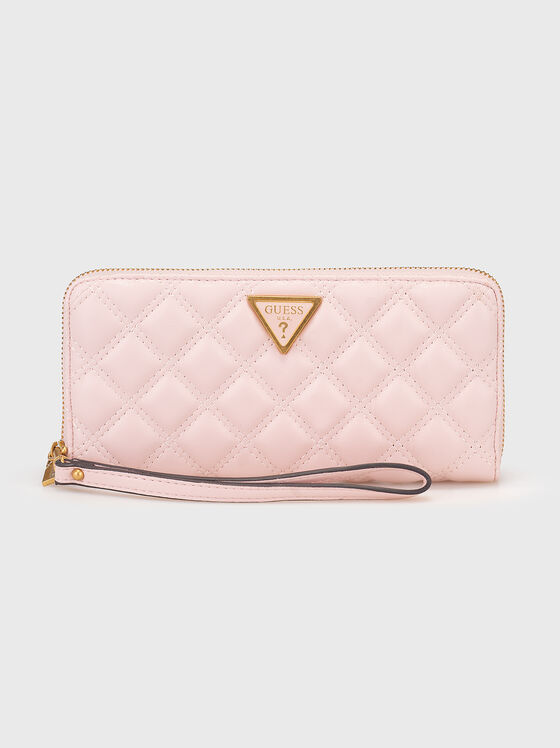 GIULLY beige wallet with quilted effect - 1