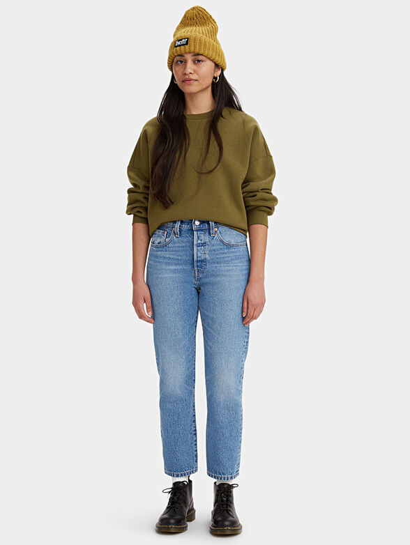 501® Levi's® high-waisted jeans in light blue color - 1