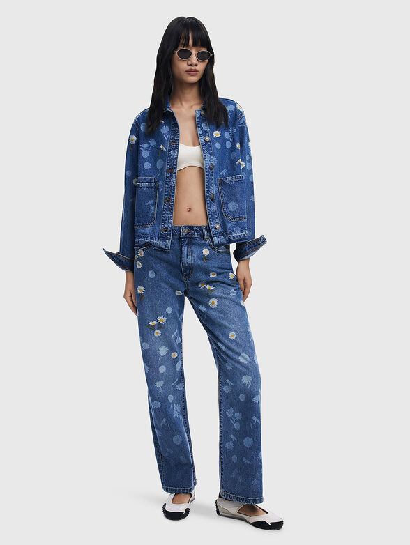 DAISY printed denim jacket - 2
