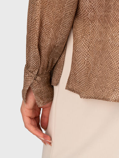 BECAPEY shirt with animal print - 5