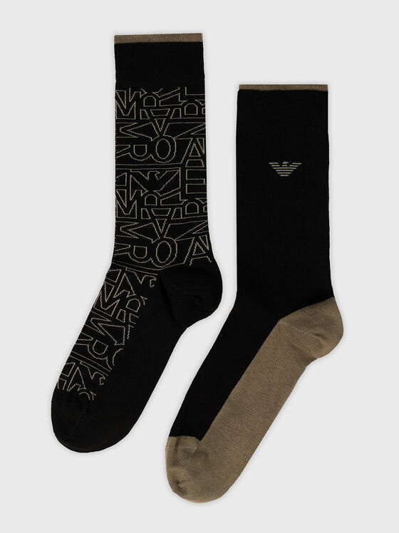 Set of two pairs of socks with logo - 1