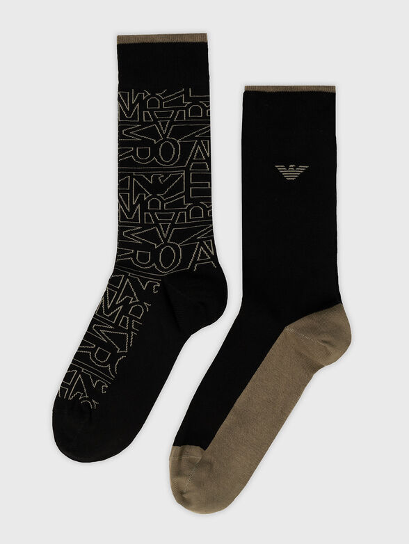 Set of two pairs of socks with logo - 1