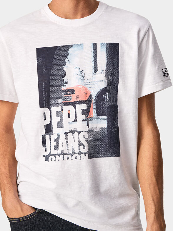 ALISTER white T-shirt  with print - 4