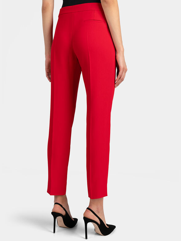 Red high waisted pants - 2