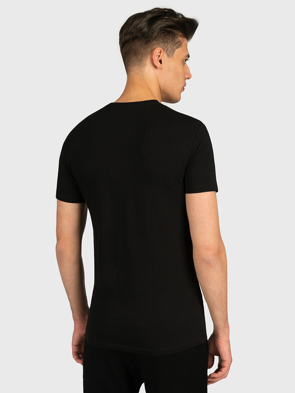 Black t-shirt with logo lettering - 3