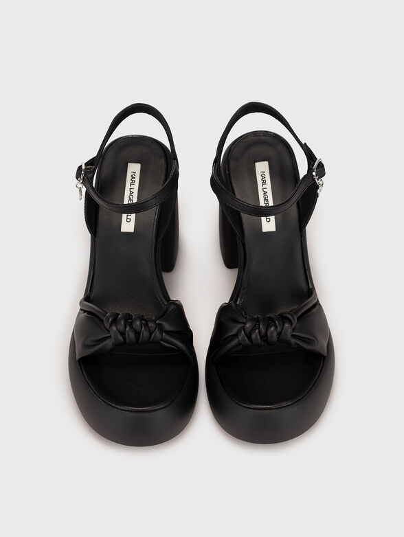 ASTRAGON HI black heeled sandals - 6