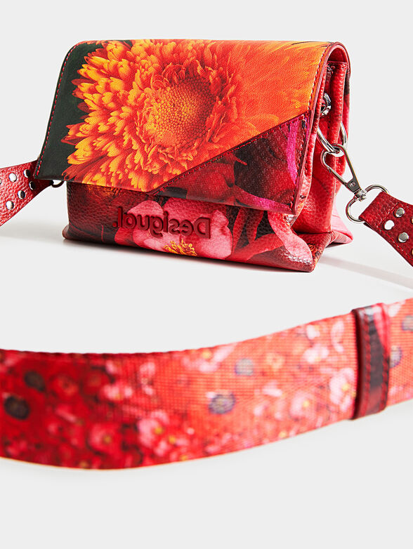 Corssbody bag with floral print - 5