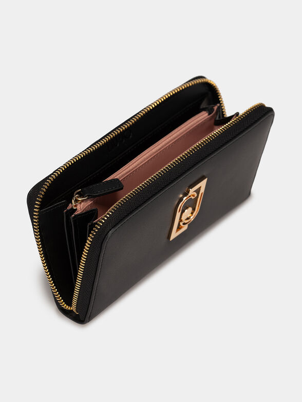 Beige purse with golden logo detail - 3