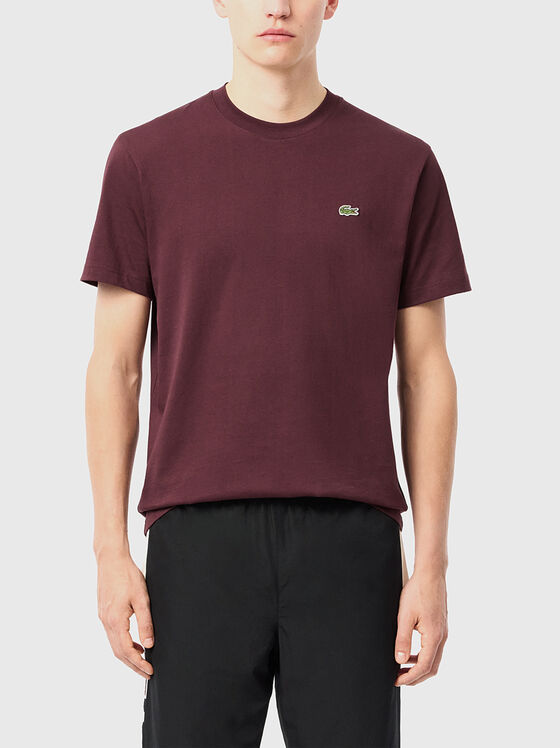 Beige cotton T-shirt  - 1