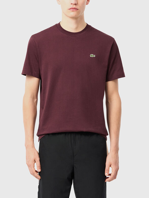 Beige cotton T-shirt  - 1