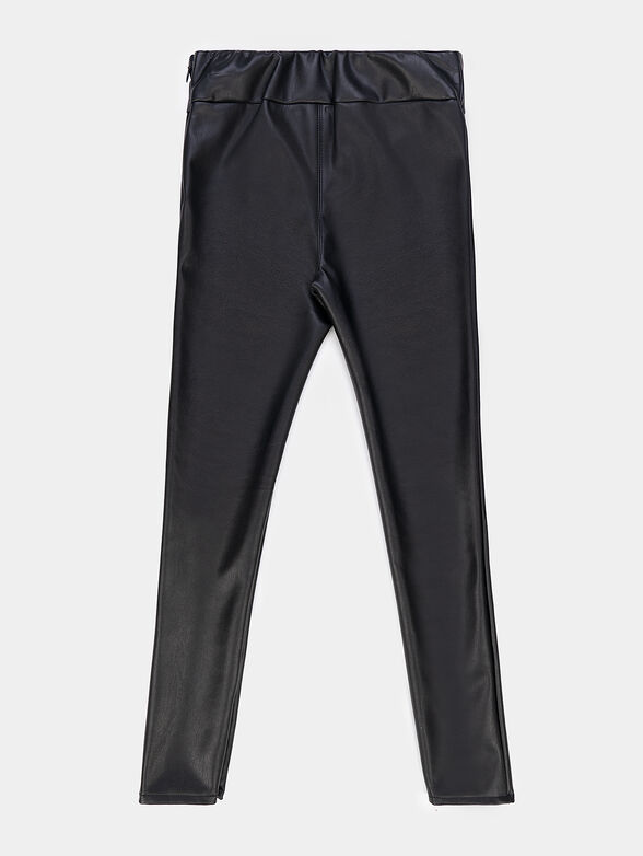 Faux leather leggings - 2