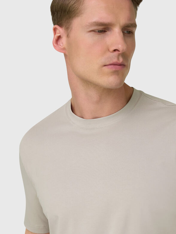 Cotton blend T-shirt with logo - 4