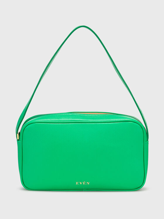 Чанта от естествена кожа с лого детайл - 1