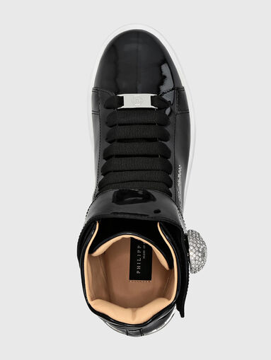 Patent leather sneakers - 5