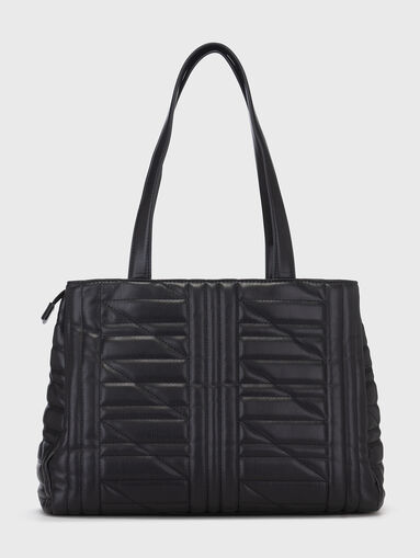 Black bag with quilted effect and logo - 3