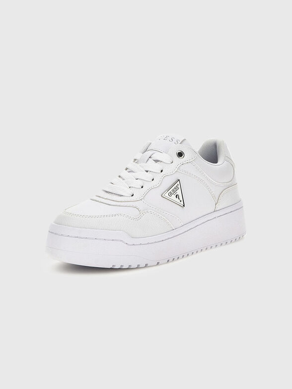 MIRAM white eco leather sneakers  - 2