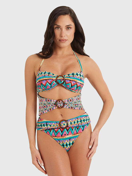 LAMU one-piece swimsuit with cut-out details - 1