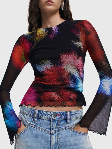 HYDRANGEA-LACROIX blouse - 4