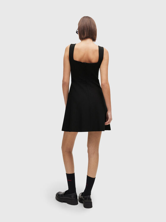Mini dress with metallic logo detail - 2