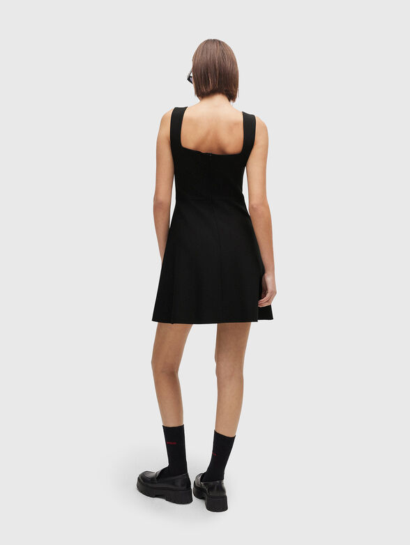 Mini dress with metallic logo detail - 1