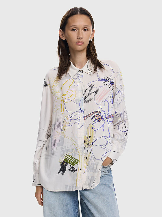 Oversized printed shirt - 1