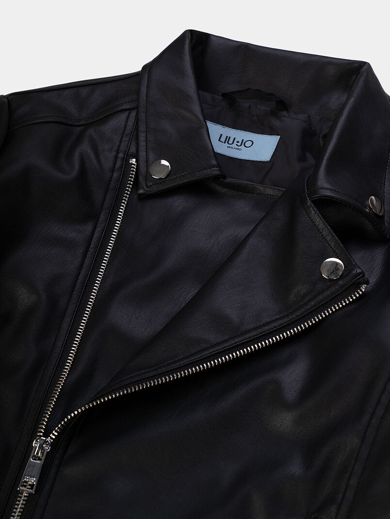 Black biker jacket - 3