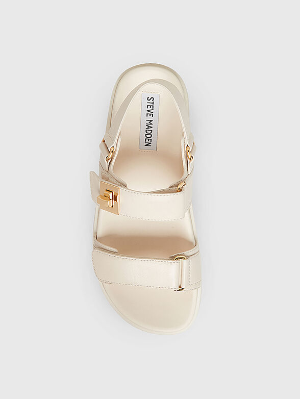MONA beige sandals  - 5