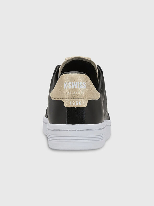 Lozan black sports shoes with laces - 3