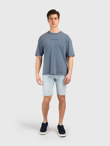 Cotton T-shirt with accent back - 5