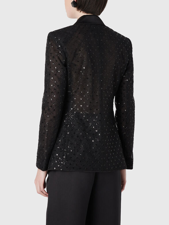 Black blazer with sequins - 3