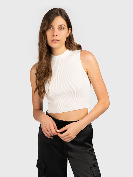 SEPINN black top with logo chain on the back