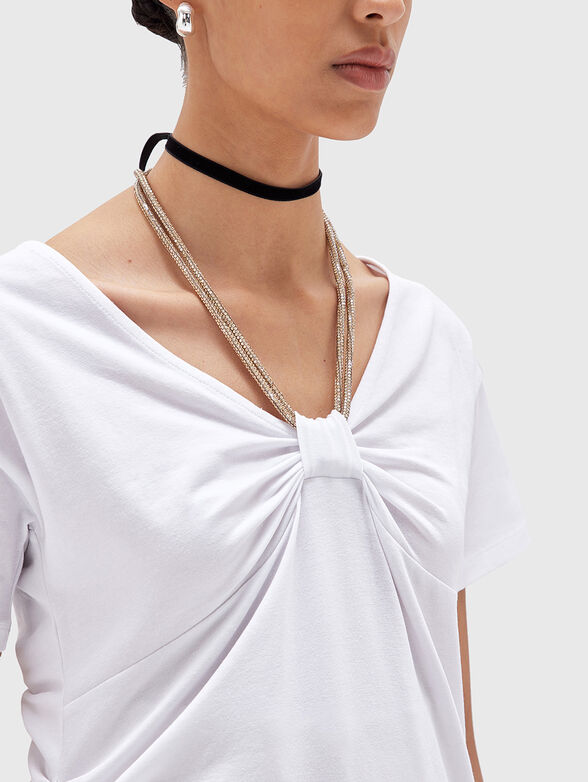 T-shirt with shiny detail - 4