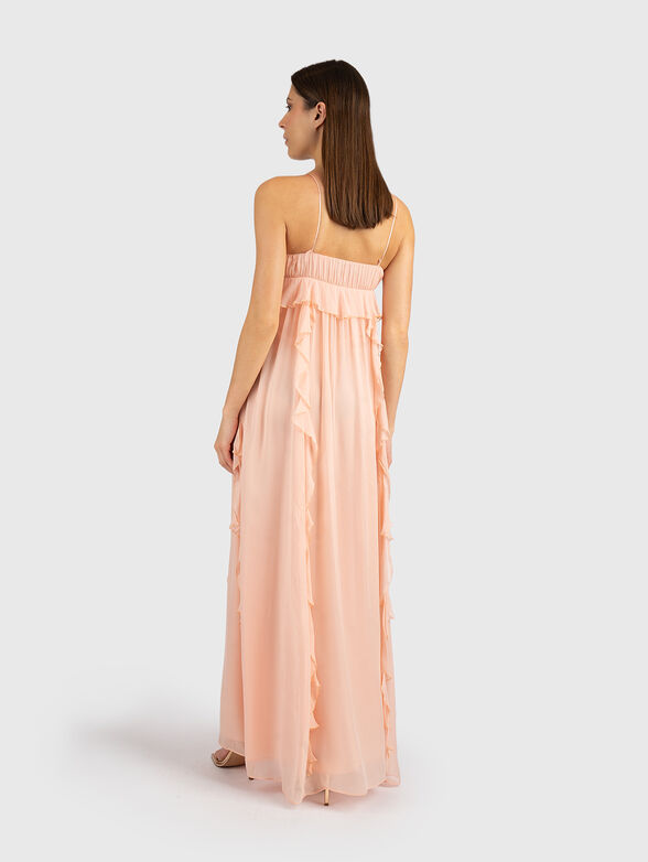 Maxi georgette dress with ruffles - 2