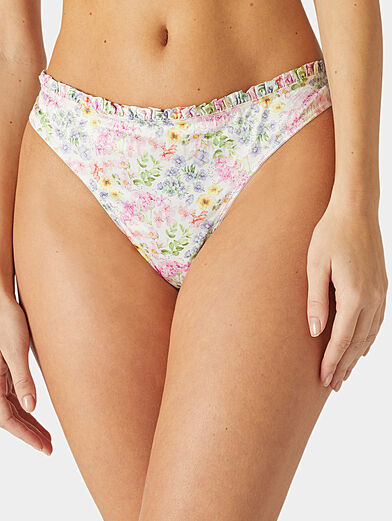 ECO-CANDIES brazilian briefs with lace accents - 1