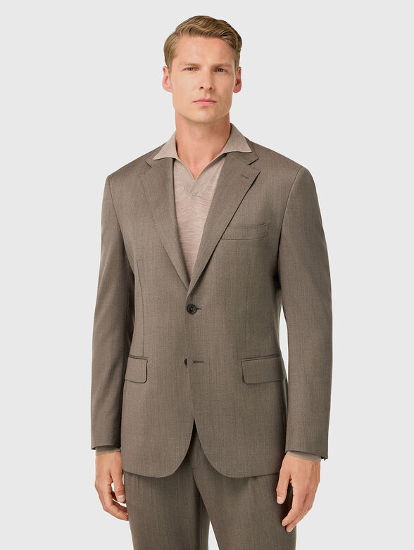 Wool suit in beige color - 2