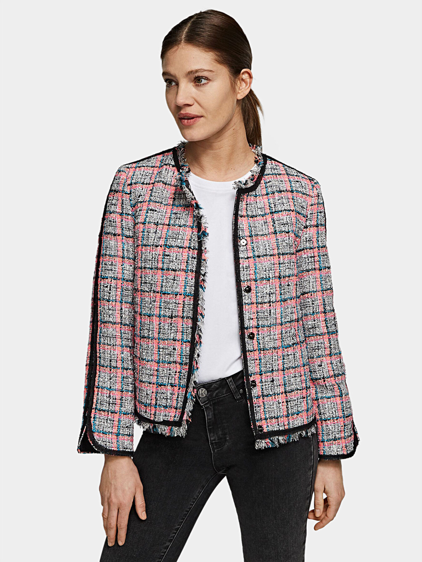 Karl lagerfeld boucle jacket best sale