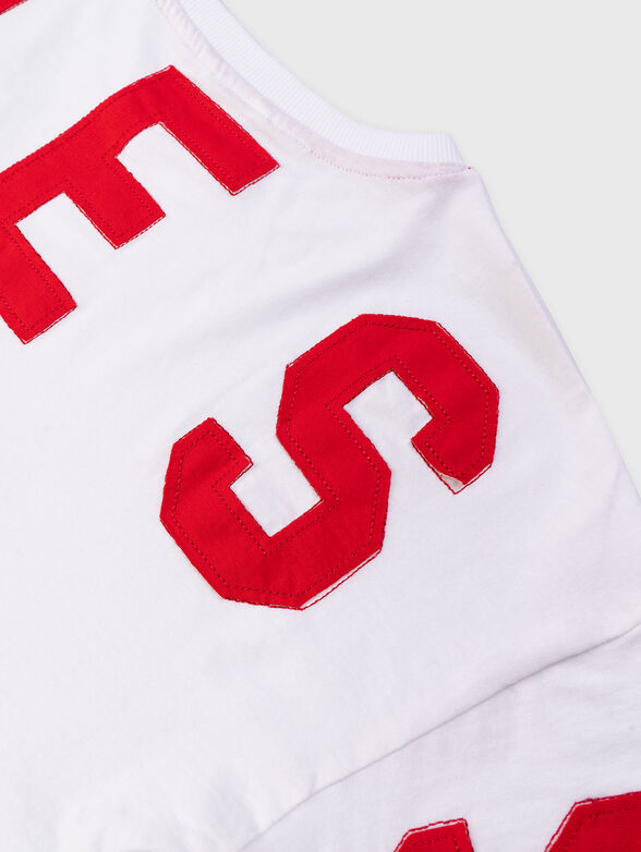 T-shirt with contrast logo detail - 3