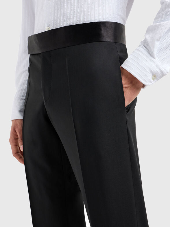 Slim wool trousers - 3