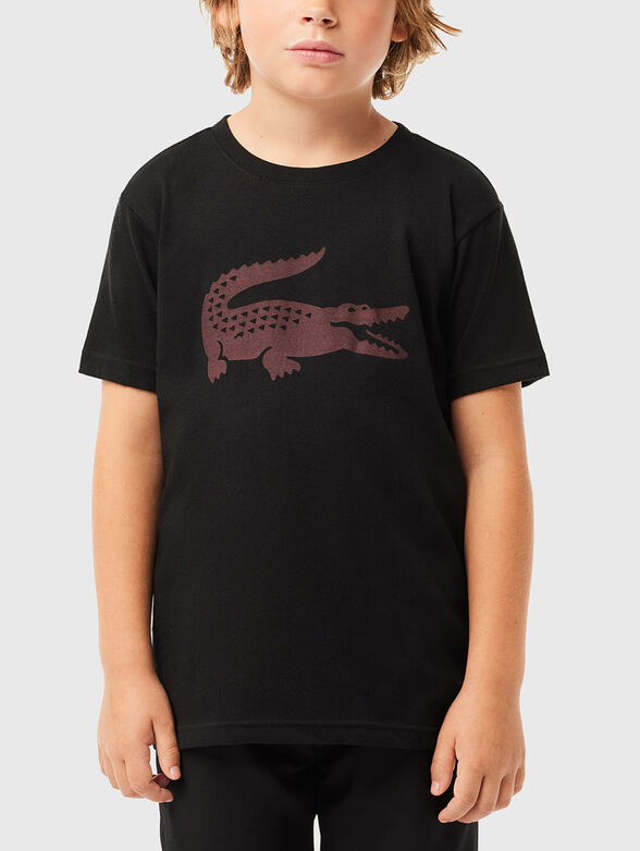 White t-shirt with contrast print - 1