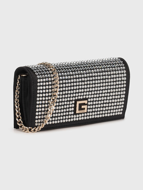 Clutch with rhinestone details - 4