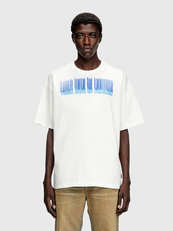 Памучна тениска с принт - 1