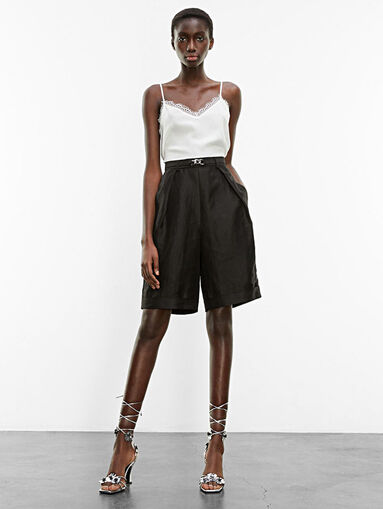 Linen bermuda shorts - 3