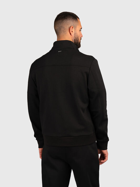 Black sweatshirt with zip - 2