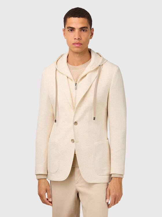 Сако със сваляща се качулка  - 1